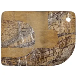 Abrianna Marble Cutting Board - Brown