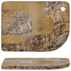 Abrianna Marble Cutting Board - Brown