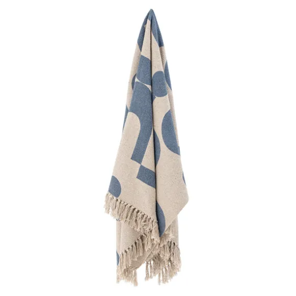 Agno Cotton Throw - Blue