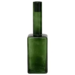 Alba Glass Candle Holder - Green