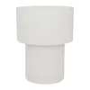 Alezio Ceramic Side Table - White
