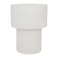 Alezio Ceramic Side Table - White