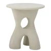 Amiee Polyresin Side Table - White