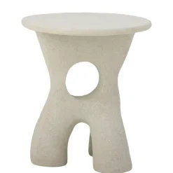 Amiee Polyresin Side Table - White