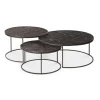 Ancestors Tabwa Round Nesting Coffee Table - Set of 3