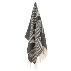 Anek Cotton Throw - Black