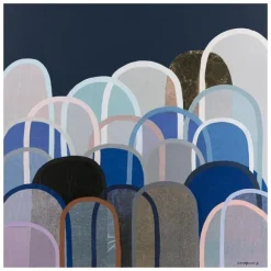 Antoinette Ferwerda Limited Edition Print - Velvet Hills in Navy