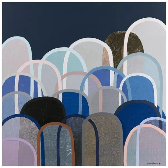 Antoinette Ferwerda Limited Edition Print - Velvet Hills in Navy