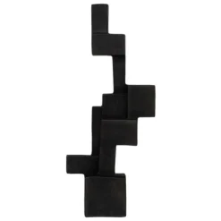 Aosta Metal Decorative Object - Black