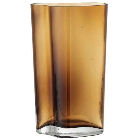 Benia Glass Vase - Brown
