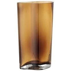 Benia Glass Vase - Brown