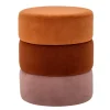 Bilbao Polyester Pouf - Orange
