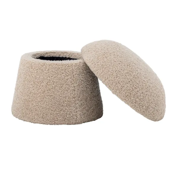 Bocca Polyester Pouf - Nature