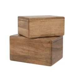 Box Wood - Set of 2 - Natural