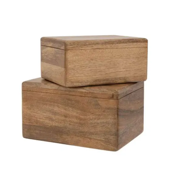 Box Wood - Set of 2 - Natural