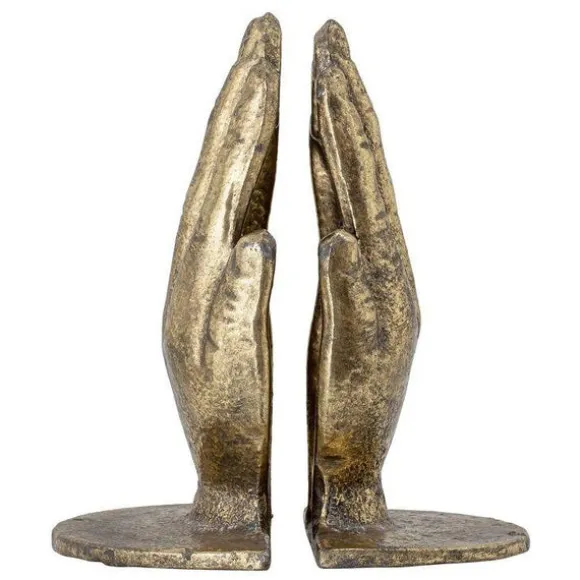 Brass Metal Bookend - Set of 2