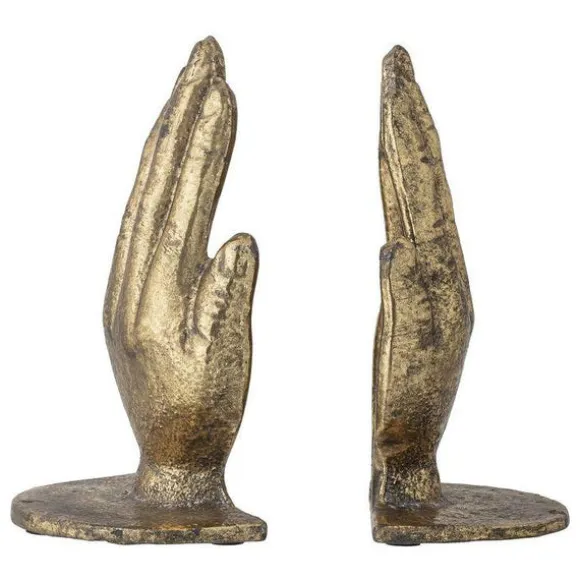 Brass Metal Bookend - Set of 2