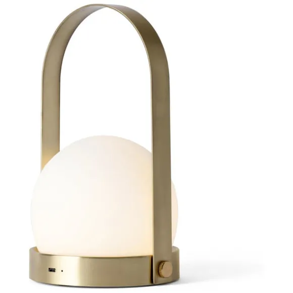 Carrie Portable Brass Table Lamp