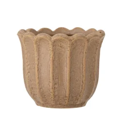 Chaca Stoneware Flowerpot - Brown