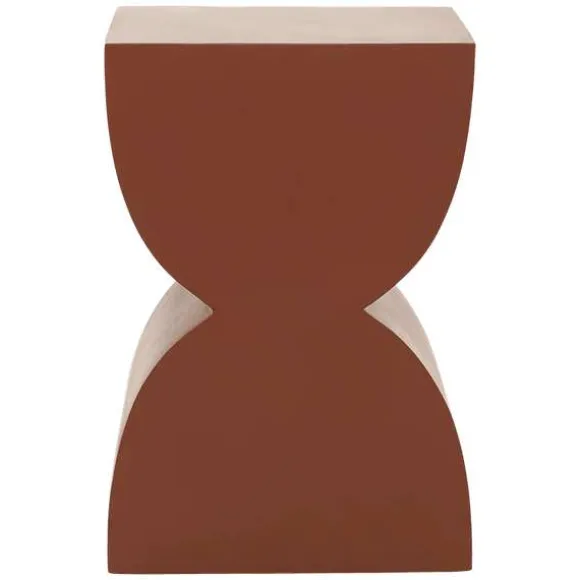 Corvo Wood Rustic Side Table - Brown