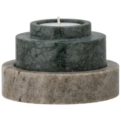 Dalin Marble Candlestick/Votive - Green