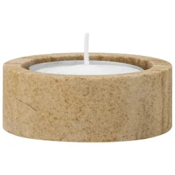 Dalin Sandstone Candlestick/Votive - Brown