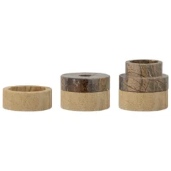 Dalin Sandstone Candlestick/Votive - Brown