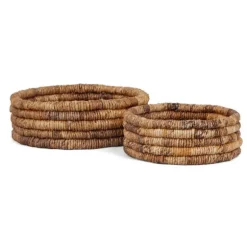 dBodhi Caterpillar Ambang Low Basket Two Tone - Set of 2