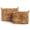 dBodhi Caterpillar Sago Rectangular Basket Two Tone - Set of 2
