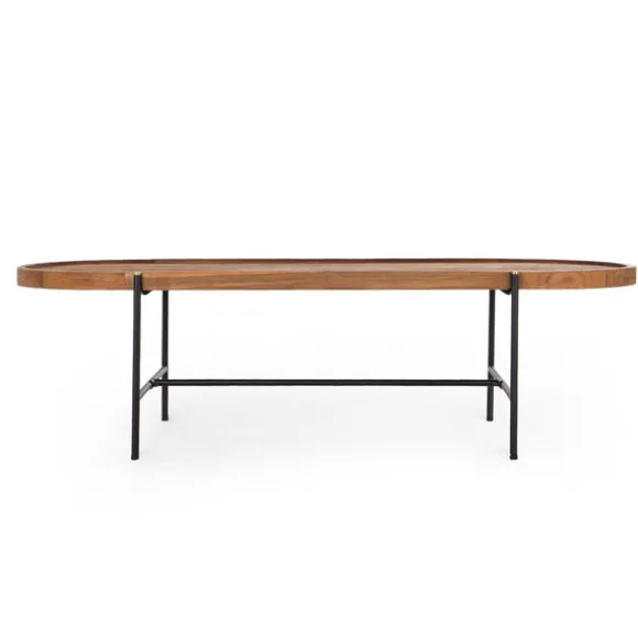 dBodhi Coco Oval Coffee Table - Rectangular Legs