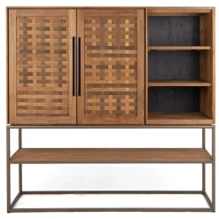 dBodhi Karma Cabinet - 2 Doors/3 Shelves/1 Open Rack