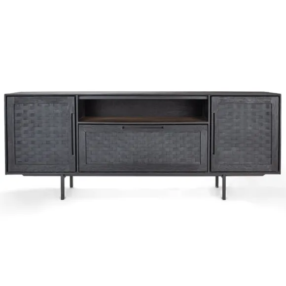 dBodhi Karma Charcoal Low Dresser - 2 Doors/1 Drawer/1 Shelf