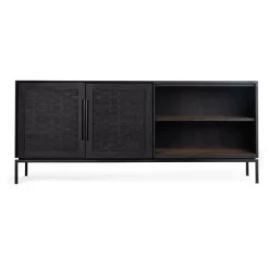 dBodhi Karma Charcoal Low Dresser - 2 Doors/2 Shelves