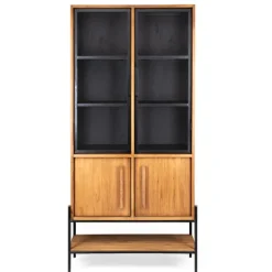 dBodhi Outline Cabinet - 2 Doors/2 Glass Doors/1 Open Rack