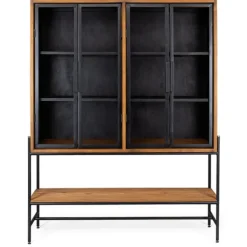 dBodhi Outline Cabinet - 4 Glass Doors/1 Open Rack