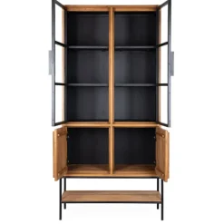 dBodhi Outline Cabinet - 2 Doors/2 Glass Doors/1 Open Rack