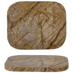 Deborah Marble Serving Tray - Brown