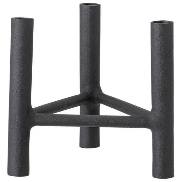 Deeb Aluminium Candle Holder - Black