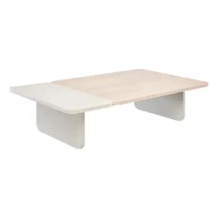 Duo Large Travertine Coffee Table