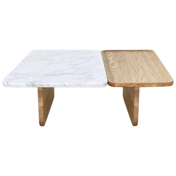 Duo Medium Marble Coffee Table