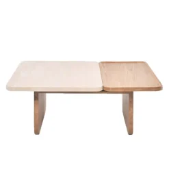 Duo Medium Travertine Coffee Table