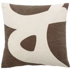 Ebrar Cotton Cushion - Brown