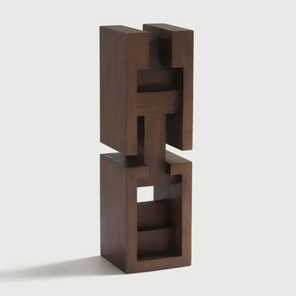 Ethnicraft Mahogany False Idol #3 Sculpture