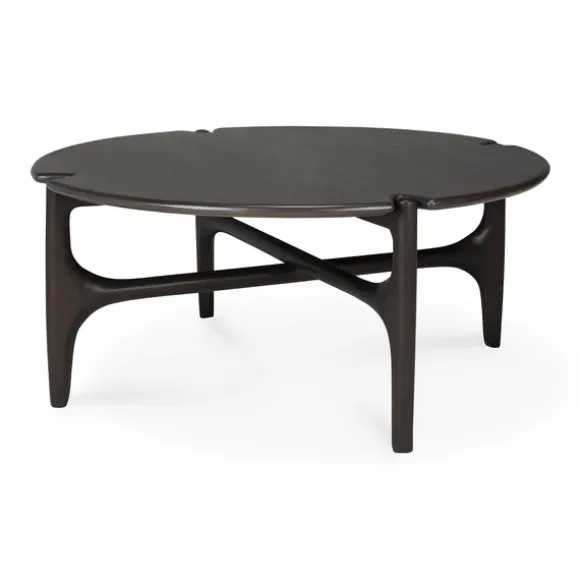 Ethnicraft Mahogany PI Round Coffee Table
