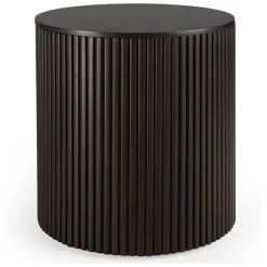 Ethnicraft Mahogany Roller Max Round Side Table