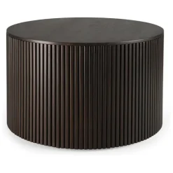 Ethnicraft Mahogany Roller Max Round Coffee Table