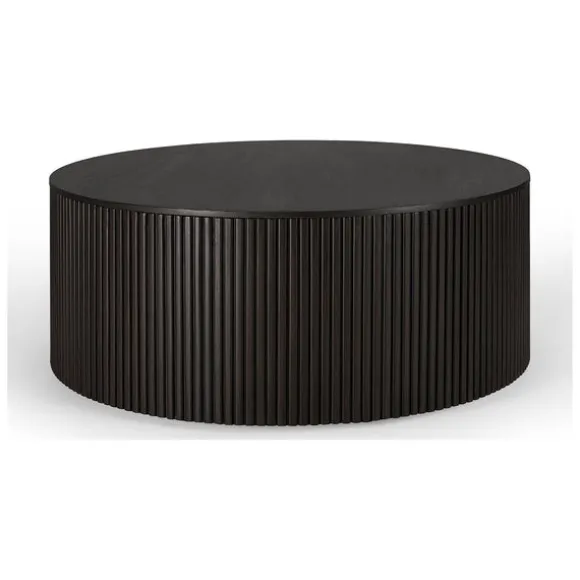 Ethnicraft Mahogany Roller Max Round Coffee Table