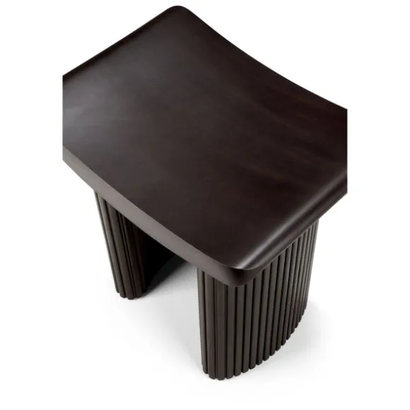 Ethnicraft Mahogany Roller Max Stool