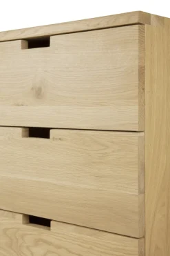 Ethnicraft Oak Billy Drawer Unit with Keylock - 3 Drawer