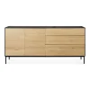 Ethnicraft Oak Blackbird Sideboard - 2 Doors/3 Drawers